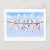 Der Frühling ist da Postkarte (Vorderseite)