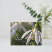 Der Frühling ist da! Postkarte (Stehend Vorderseite)