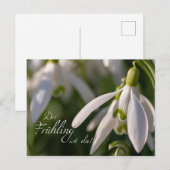 Der Frühling ist da! Postkarte (Vorne/Hinten)