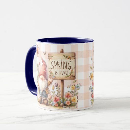 Der Frühling ist da Tasse (Vorderseite Links)