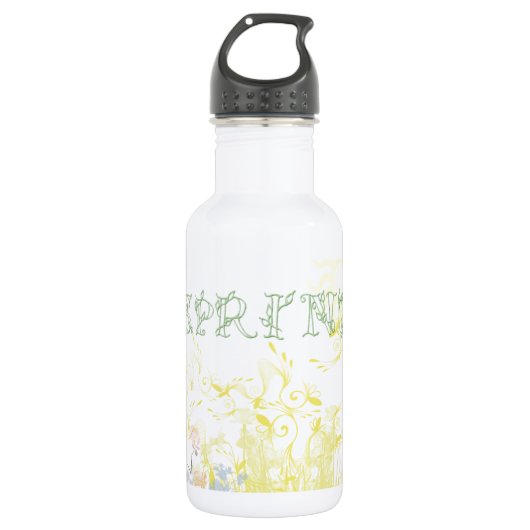 Der Frühling ist da - Trinkflasche (Vorderseite)