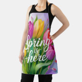 "Der Frühling ist da" Tulpenstrauß-Illustration Schürze (InSitu)