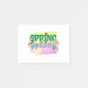 Der Frühling ist die gefederte Saison der Liebe Post-it Klebezettel