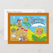 Der Frühling ist die Zeit, die Kunst des ukrainisc Postkarte (Vorne/Hinten)