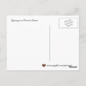 Der Frühling ist die Zeit, die Kunst des ukrainisc Postkarte (Rückseite)