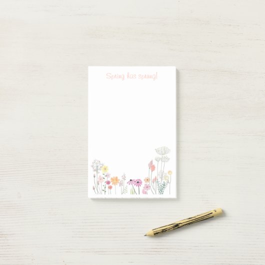 Der Frühling ist gefallen! Notizen (Auf Schreibtisch)