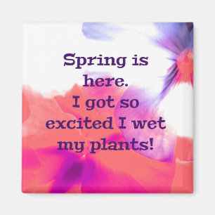 Der Frühling ist hier. Ich got so aufgeregt, dass Magnet