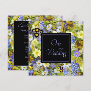 Der Frühling ist in der Luft Hochzeitseinladung. Einladung