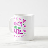 Der Frühling ist in der Luft Kaffeetasse (Vorderseite Links)