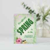Der Frühling ist in der Luft Postkarte (Stehend Vorderseite)