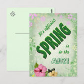 Der Frühling ist in der Luft Postkarte (Vorne/Hinten)