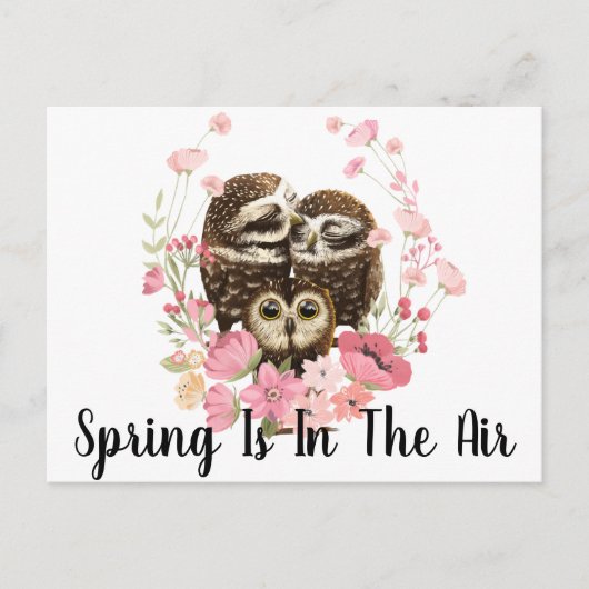 Der Frühling ist in der Luft Postkarte (Vorderseite)
