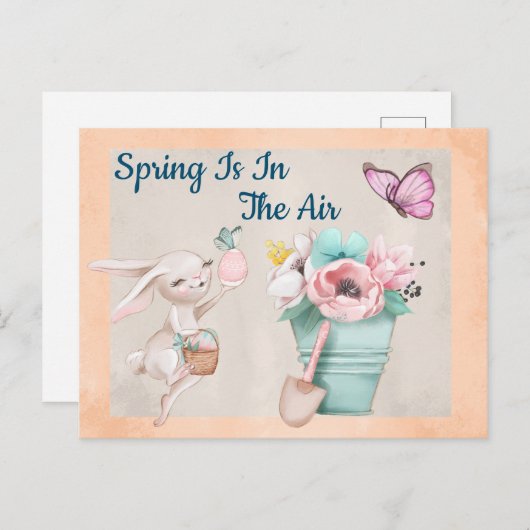 Der Frühling ist in der Luft Postkarte (Vorne/Hinten)