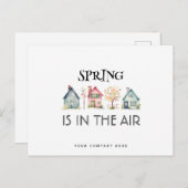 Der Frühling ist in der Werbung für das Anwesen "A Postkarte (Vorne/Hinten)