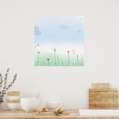 Der Frühling kommt Poster (Küche)