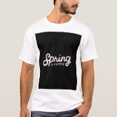 der Frühling kommt weißes T-Shirt (Vorderseite)