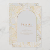 Der Frühling schmückt Blume mit Kunst. Einladung (Vorne/Hinten)