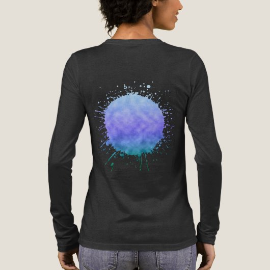 Der Frühling unter dem Himmel Tri-Blend Shirt (Rückseite)