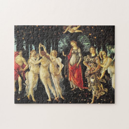 Der Frühling von Botticelli Puzzle (Horizontal)