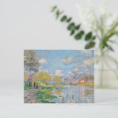 Der Frühling von Seine Claude Monet Postkarte (Stehend Vorderseite)