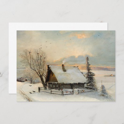 Der Frühlingsbeginn | Alexei Savrasov Dankeskarte (Vorne/Hinten)