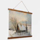 Der Frühlingsbeginn | Alexei Savrasov Wandteppich Mit Holzrahmen (Gewinkelt)