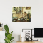Der Frühstücksraum, 1903 Edmund Charles Tarbell Poster (Heimbüro)