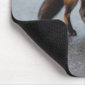 Der Fuchs der Rose und der Schmetterling Mousepad (Ecke)