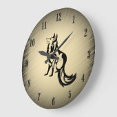 Der Fuchs Große Wanduhr (Winkel)