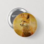 Der Fuchs im Wald Button (Vorne & Hinten)