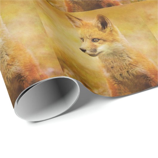 Der Fuchs im Wald Geschenkpapier (Rolleneckpunkt)