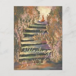 Der Fuchs im zauberhaften Garten individuell anpas Postkarte