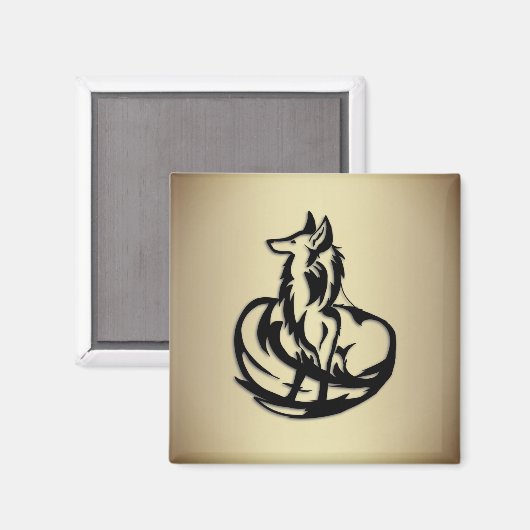 Der Fuchs Magnet (Vorderseite/Rückseite)