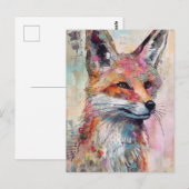 Der Fuchs Postkarte (Vorne/Hinten)