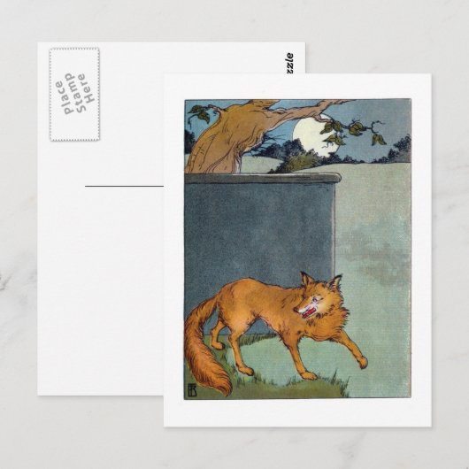 Der Fuchs Postkarte (Vorne/Hinten)