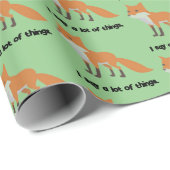 Der Fuchs sagt ... Funny Internet Meme Cartoon Des Geschenkpapier (Rolleneckpunkt)
