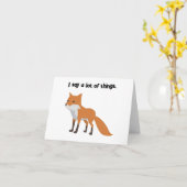 Der Fuchs sagt ... Funny Internet Meme Cartoon Des Karte (Gelbe Blume)