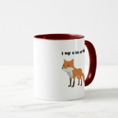 Der Fuchs sagt ... Funny Internet Meme Cartoon Des Tasse (VorderseiteRechts)