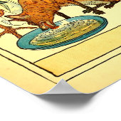 Der Fuchs und der Kranich Walter Crane Poster (Ecke)