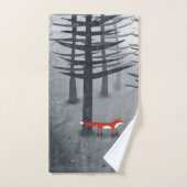 Der Fuchs und der Wald Badhandtuch Set (Handtuch)