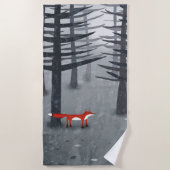 Der Fuchs und der Wald Strandtuch (Vorderseite)