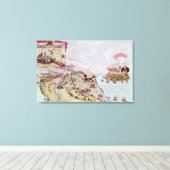 Der Fuchs und die Gans oder Boney Broke Loose Leinwanddruck (Insitu (Holzboden))