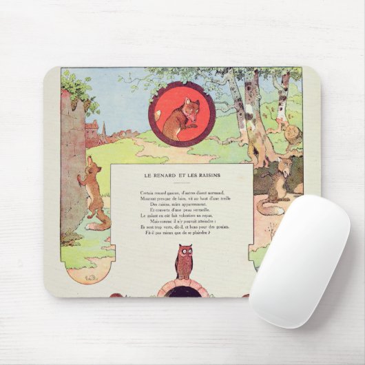 Der Fuchs und die Trauben Mousepad (Mit Mouse)
