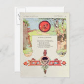 Der Fuchs und die Trauben Postkarte (Vorne/Hinten)