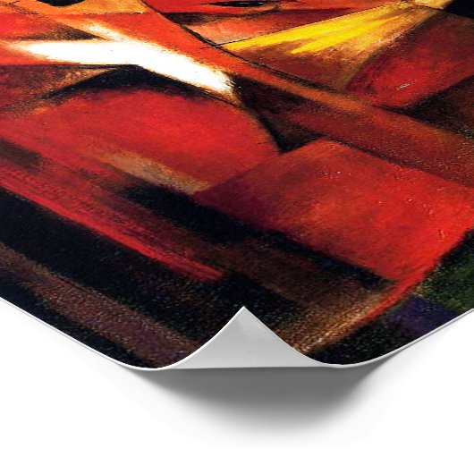 Der Fuchs von Franz Marc Poster (Ecke)