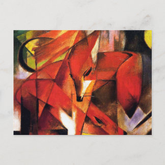 Der Fuchs von Franz Marc Postkarte