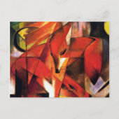 Der Fuchs von Franz Marc Postkarte (Vorderseite)