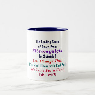 Der führende Causeof Tod von, Fibromyalgia, I… Zweifarbige Tasse