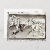 Der Führer der Mongolen, Hulagu, Khan der Ilkhanat Postkarte (Vorne/Hinten)