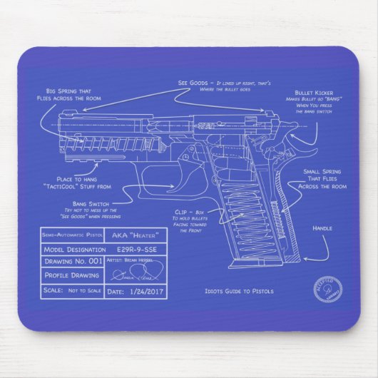 Der Führer des humorvollen Idioten zur Mousepad (Vorne)